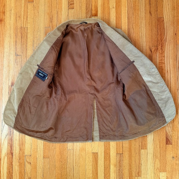 Levis Vintage 70s Western Tan Corduroy Blazer - Picture 9 of 10